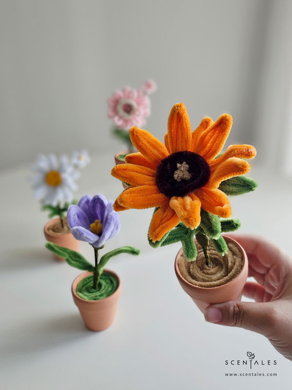 Dainty Flower Pot sunflower twisting flower pot