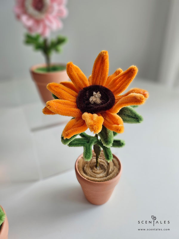 Dainty Flower Pot sunflower twisting flower pot